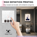 1 Sheet Appliances Icon Logos English Print Self-adhesive Great Stickiness Clear Icons Removeable Distinguish Keys Bathroom No Mark Left Push Button Icon Labels for Home Use. 