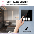 1 Sheet Appliances Icon Logos English Print Self-adhesive Great Stickiness Clear Icons Removeable Distinguish Keys Bathroom No Mark Left Push Button Icon Labels for Home Use. 