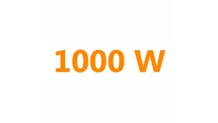 1000 Watt for faster heating