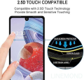 Tempered Film for LG for LG Q Stylo 6 Full Glue Full Screen Tempered Glass Film Screen Protective Film (Color : Black). 