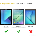 (2 Packs) Tempered Glass For Samsung Galaxy Tab S2 9.7 2015 2017 SM-T810/T815 SM-T820/T825 Coverage Tablet Screen Protector Film. 