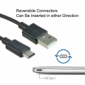 USB-C Charging Data Cable for VTech RM5864HD RM5864-2HD RM5864 PU BU Monitor. 