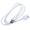 White USB 3.0 Charger Data Cable Cord for EMC Iomega eGo 1TB 35056 Hard Drive. 