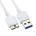 White USB 3.0 Data SYNC Cable Cord Lead for HP Pocket Media Drive 500GB 750GB. 