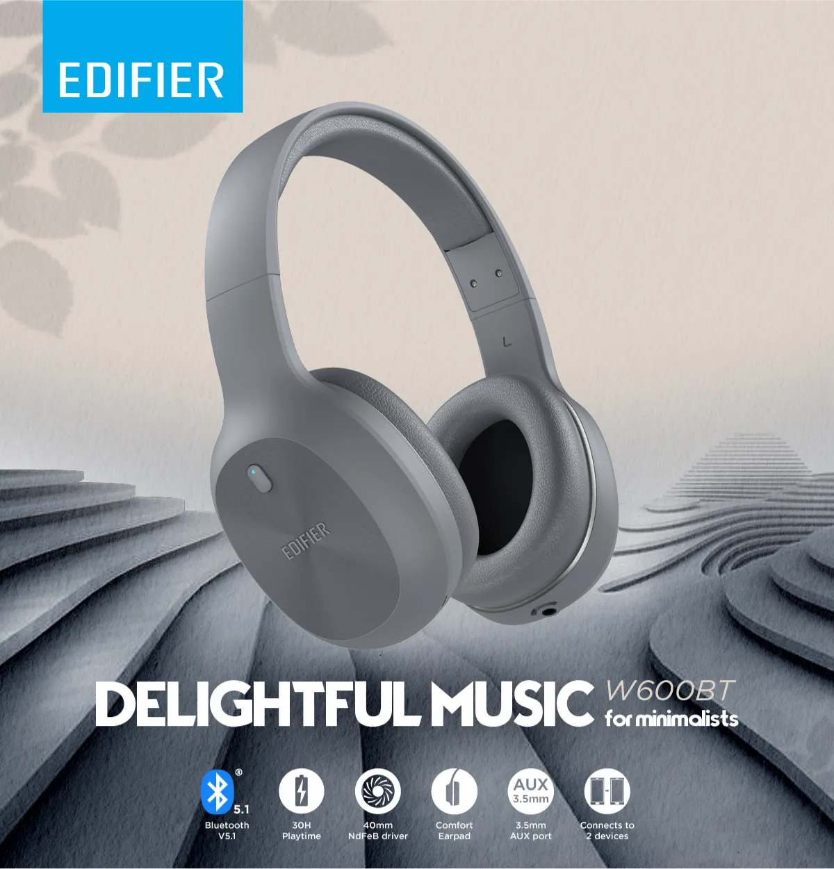 Edifier W600BT Bluetooth Headphone