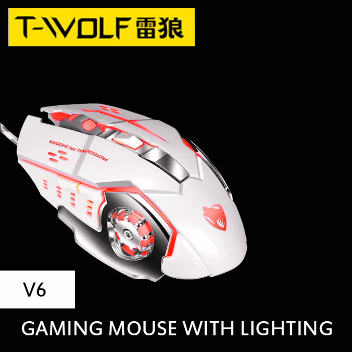 Gaming%20Mouse%20With%20Lighting%20Twolf%20V-6%20White%20Mouse%20-%20Elevate%20Your%20Gaming%20Setup%20With%20Stylish%20White%20Mouse%20-%20Image%205