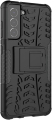 Galaxy S21 FE Case, Shockproof Hybrid Slim Dual Layer Rugged Rubber Hybrid Hard/Soft Impact Armor Defender Full Body Protective Case with Kickstand for Samsung Galaxy S21 FE 5G (2021 Model). 
