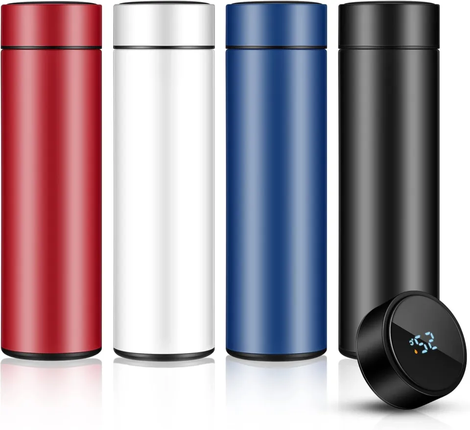 Insulated Temperature Water Bottle with LED Display -Stainless