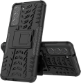 Galaxy S21 FE Case, Shockproof Hybrid Slim Dual Layer Rugged Rubber Hybrid Hard/Soft Impact Armor Defender Full Body Protective Case with Kickstand for Samsung Galaxy S21 FE 5G (2021 Model). 