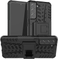 Galaxy S21 FE Case, Shockproof Hybrid Slim Dual Layer Rugged Rubber Hybrid Hard/Soft Impact Armor Defender Full Body Protective Case with Kickstand for Samsung Galaxy S21 FE 5G (2021 Model). 