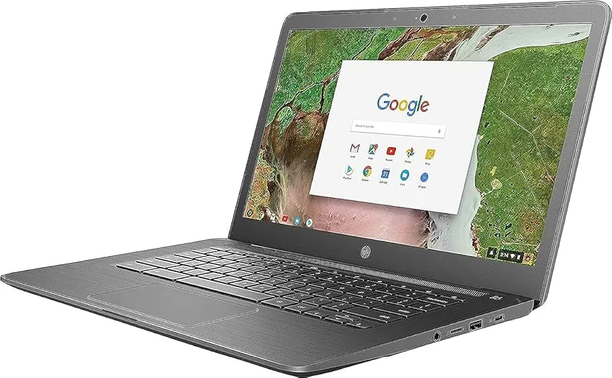 Daraz Like New Laptops HP Chromebook 14 G5 32GB Storage 4GB RAM 14.1 HD Display Updated Version Playstore Supported With Type C fast charging Charger Daraz.pk