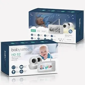 Unité Parentale De Remplacement Pour Moniteur Vidéo Bébé Babysense HDS2 - Écran Partagé Avec Batterie 4000mAh Et Adaptateur