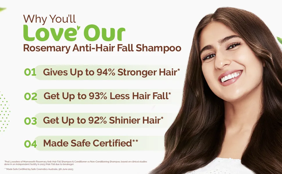 Mamaearth Rosemary Anti Hair Fall Shampoo with Rosemary & Methi Dana