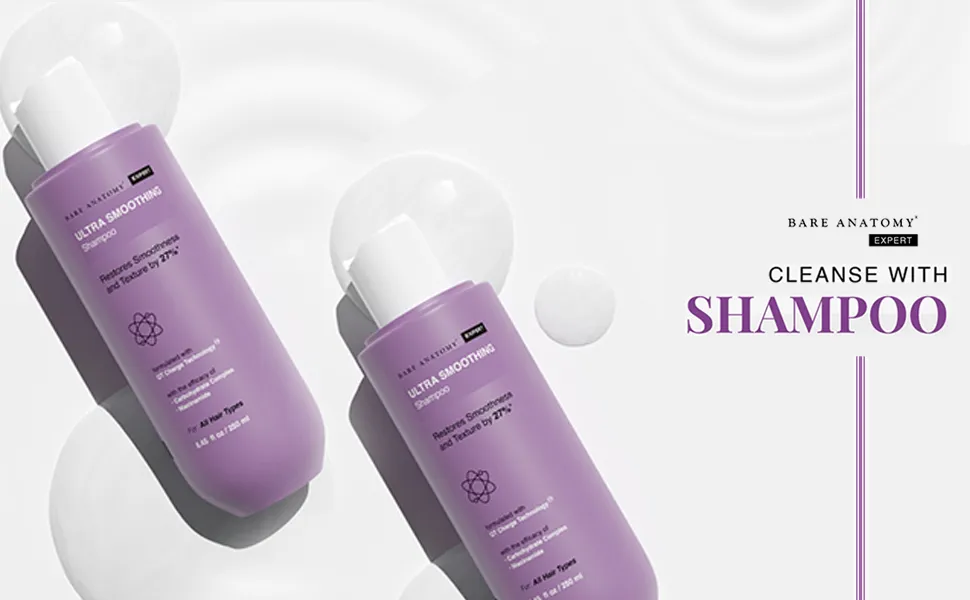 bare anatomy ultra smoothing hair shampoo restores smoothing & texture for unisex
