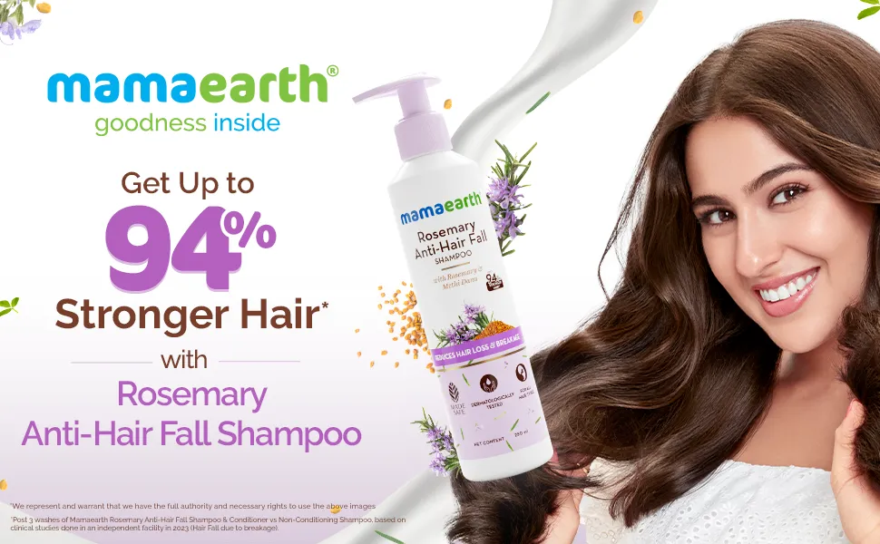 Mamaearth Rosemary Anti Hair Fall Shampoo with Rosemary & Methi Dana