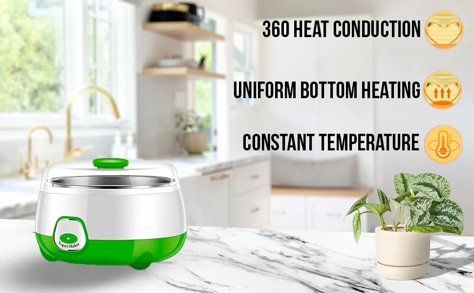 BELENZO Plastic and Stainless Steel Automatic Yogurt Maker