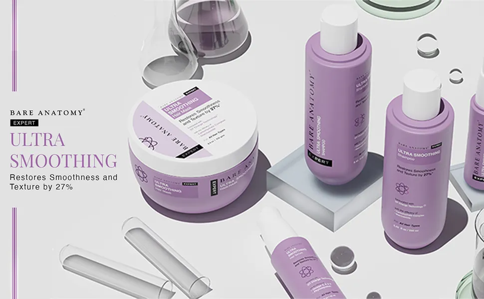 bare anatomy ultra smoothing hair shampoo restores smoothing & texture for unisex