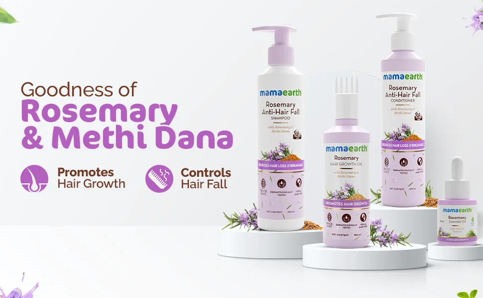 Mamaearth Rosemary Hair Fall Control Kit - 650 ml