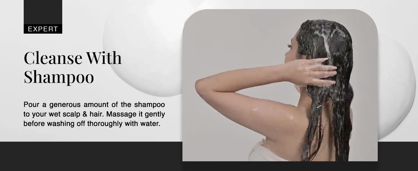 Cleanse with anti dandruff shampoo