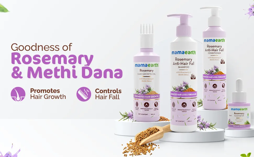 Mamaearth Rosemary Anti Hair Fall Shampoo with Rosemary & Methi Dana