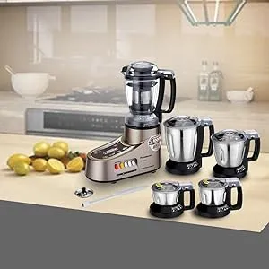 Panasonic AC MX-AC555 550-Watt Super Mixer Grinder with 5 Jars (Bronze)