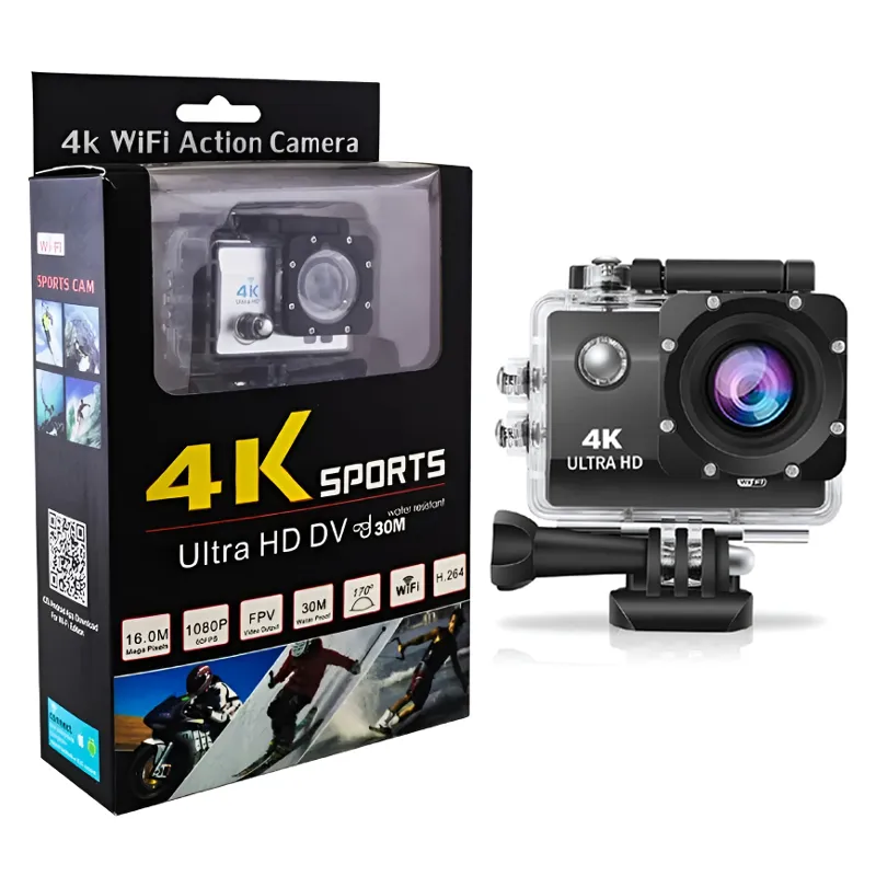 4K Action Sports Ultra HD DV, 30M Water Resistant, LCD
