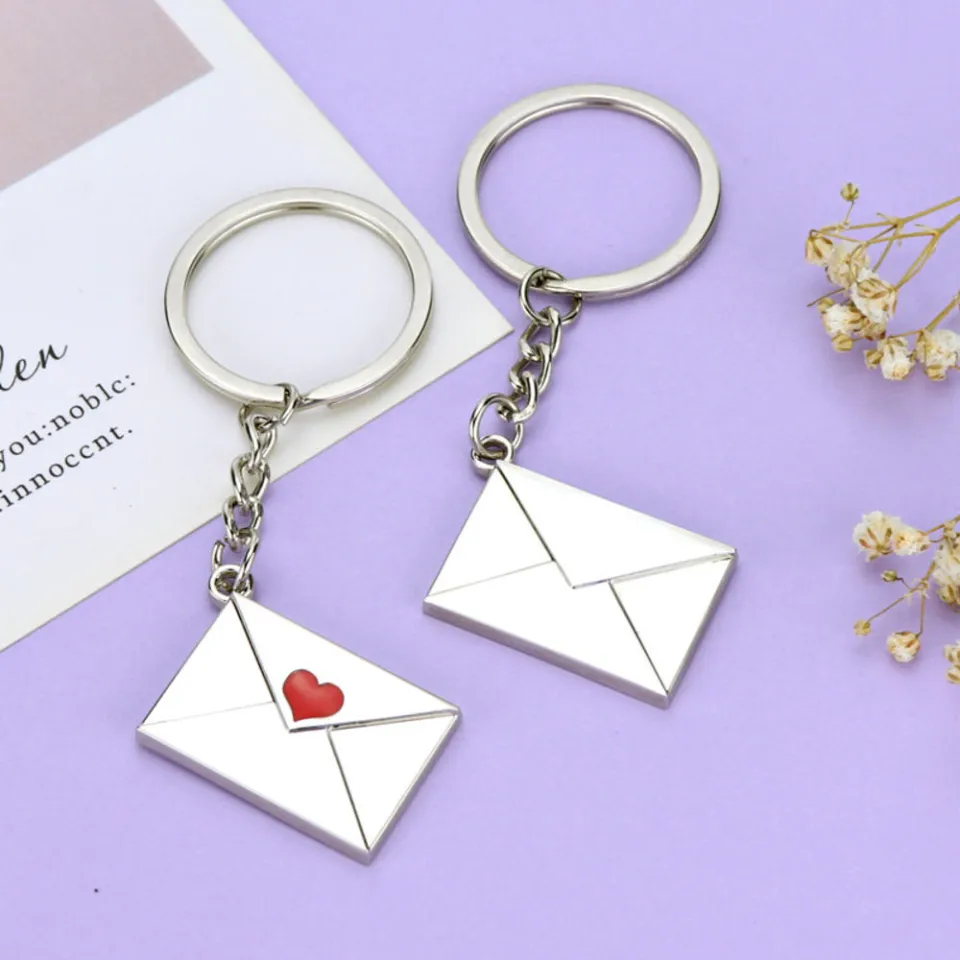 Personalized Matching Keyrings For Couples: Anniversary, Valentine's Day Gift (2 Pcs