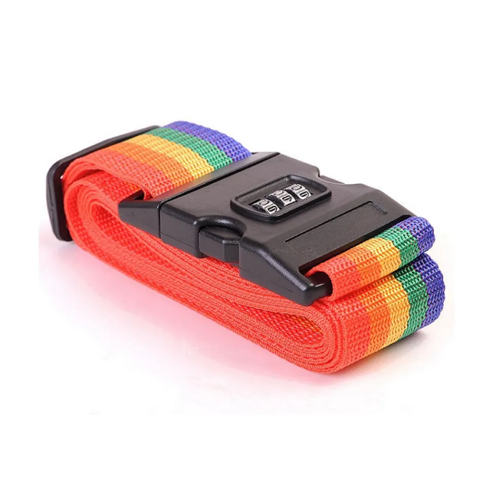 Extra wide straps Travel suitcase Reliable material Secure buckle