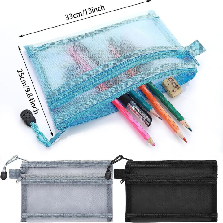 Pencil%20Case,%20Double%20Layer%20Mesh%20Zipper%20Pencil%20Case%20Multifunctional%20Clear%20Pencil%20Case,%20Portable%20Pencil%20Pouch%20For%20School%20Office%20Supplies%20-%20Image%204