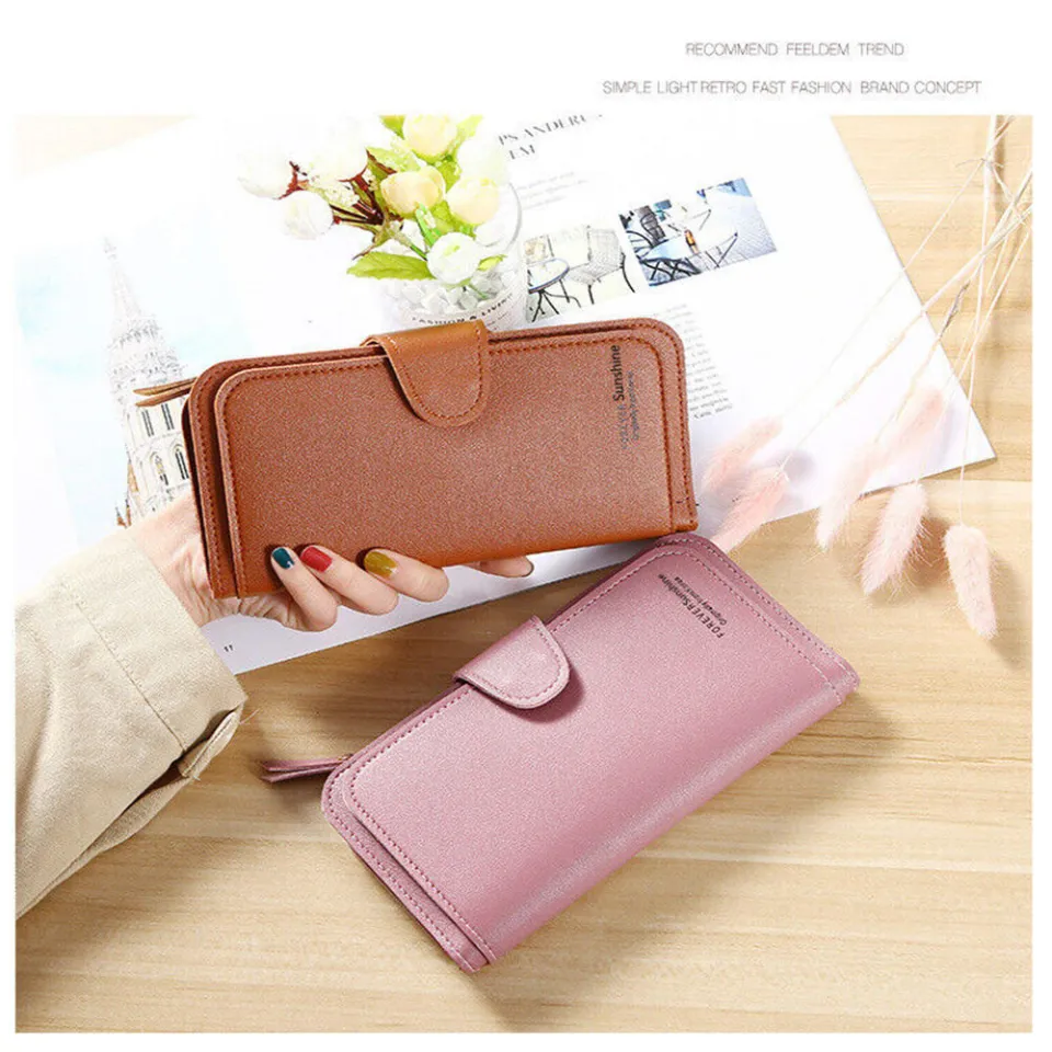 Women Ladies Leather Wallet Long Purse Phone Card Holder Case Clutch Large Capacity