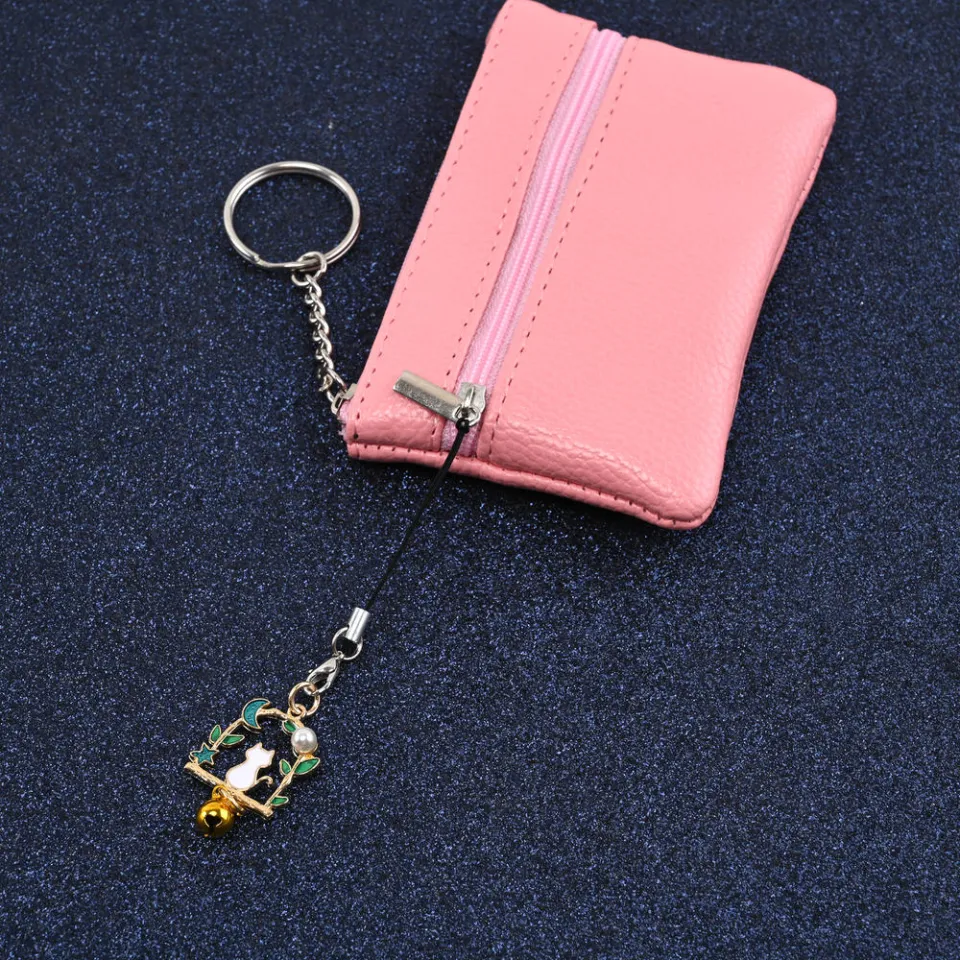 Leadigol 2-Piece Cute Rabbit Sakura Phone Charm - Kawaii Phone Chain Strap Accessory