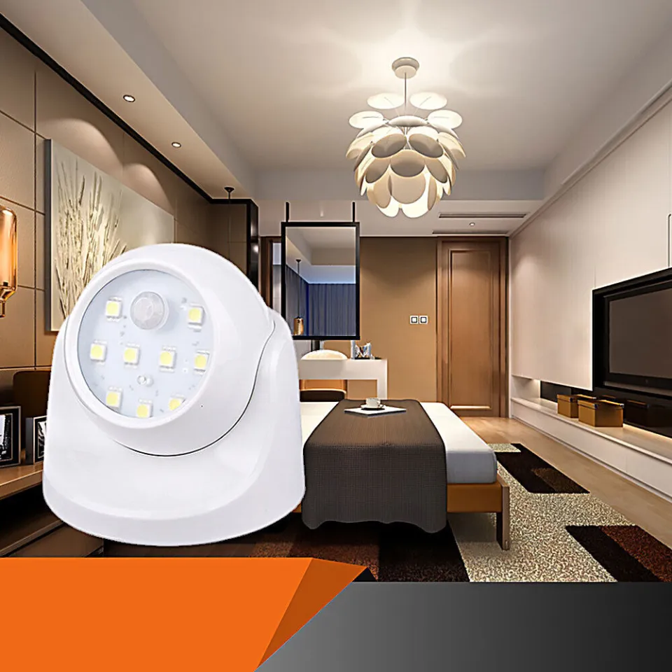 360 Battery Operated Indoor Outdoor Night Motion Sensor Security Led