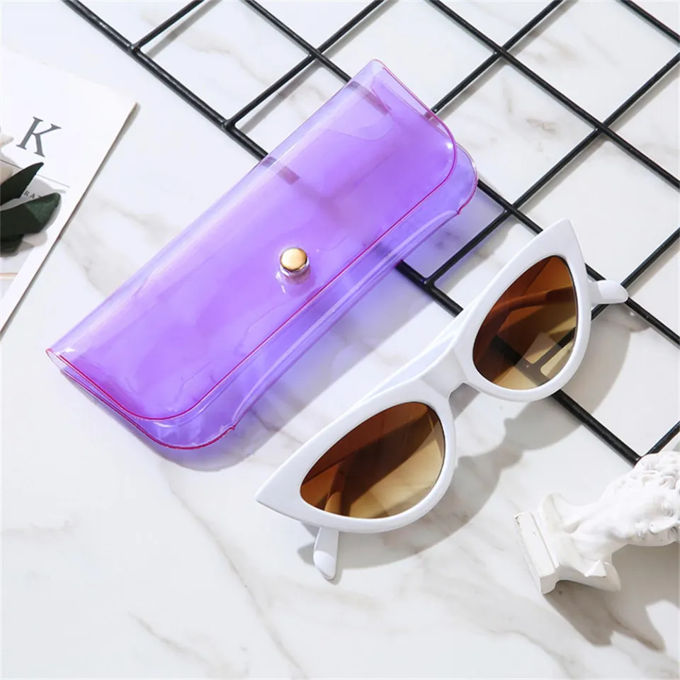 Transparent Glasses Case Matte PVC Eyeglasses Case Student Reading