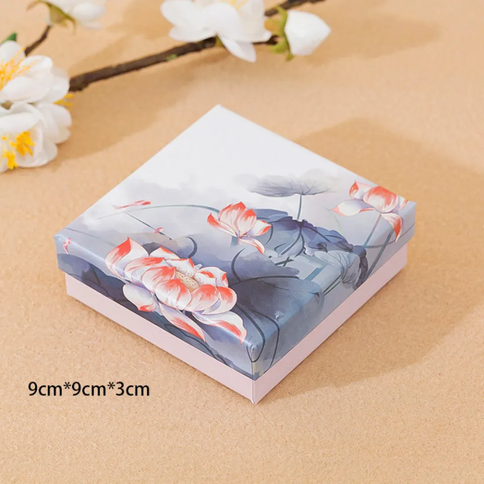 Paper Jewelry Packaging Box Elegant Colors Cardboard Necklace