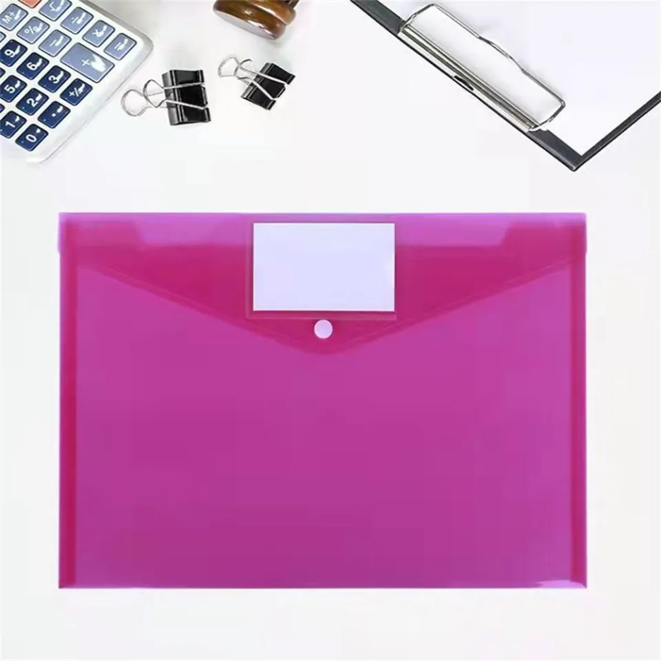 Clear Mesh Zipper Pouch - A4 3-Layer Expanding File Bag With Pen Holder