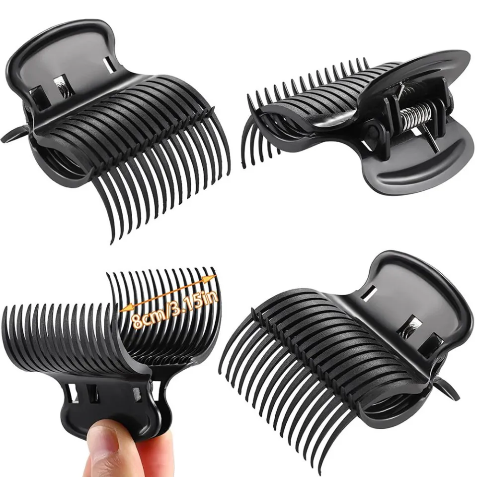 12Pcs Hot Roller Hair Clips Hair Dye Perm Insulation Clips Hair Curler Claw Clamps for Women Salon Hairdressing Tool Daraz.pk