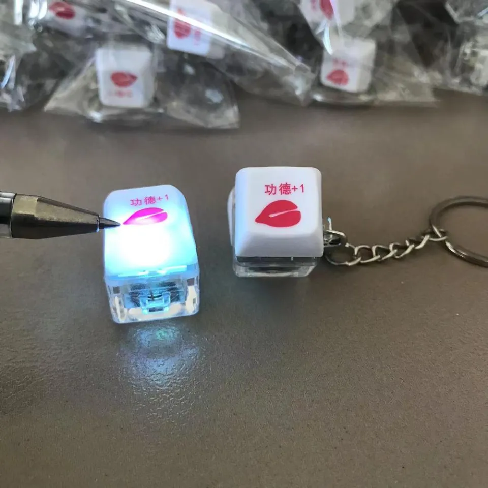 Keychain Mechanical Keyboard Keychain Switches Tester LED Light