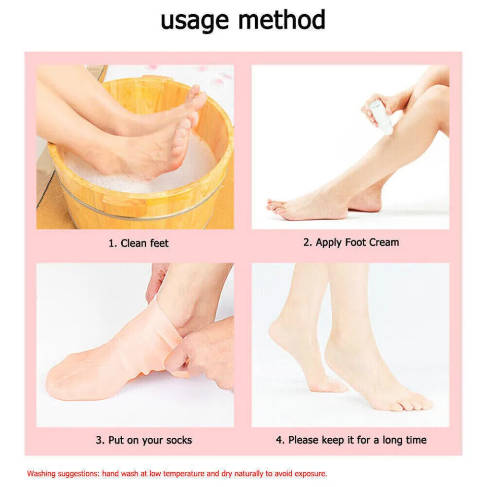 18 Degree Super Soft Foot Care Socks Moisturizing Gel Anti