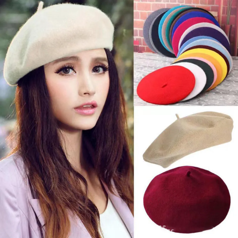 Trendy Women s Cap Girls Fashionable Headwear Ladies French Beret Winter Warm Hats Newsboy Cap For Women Daraz.pk