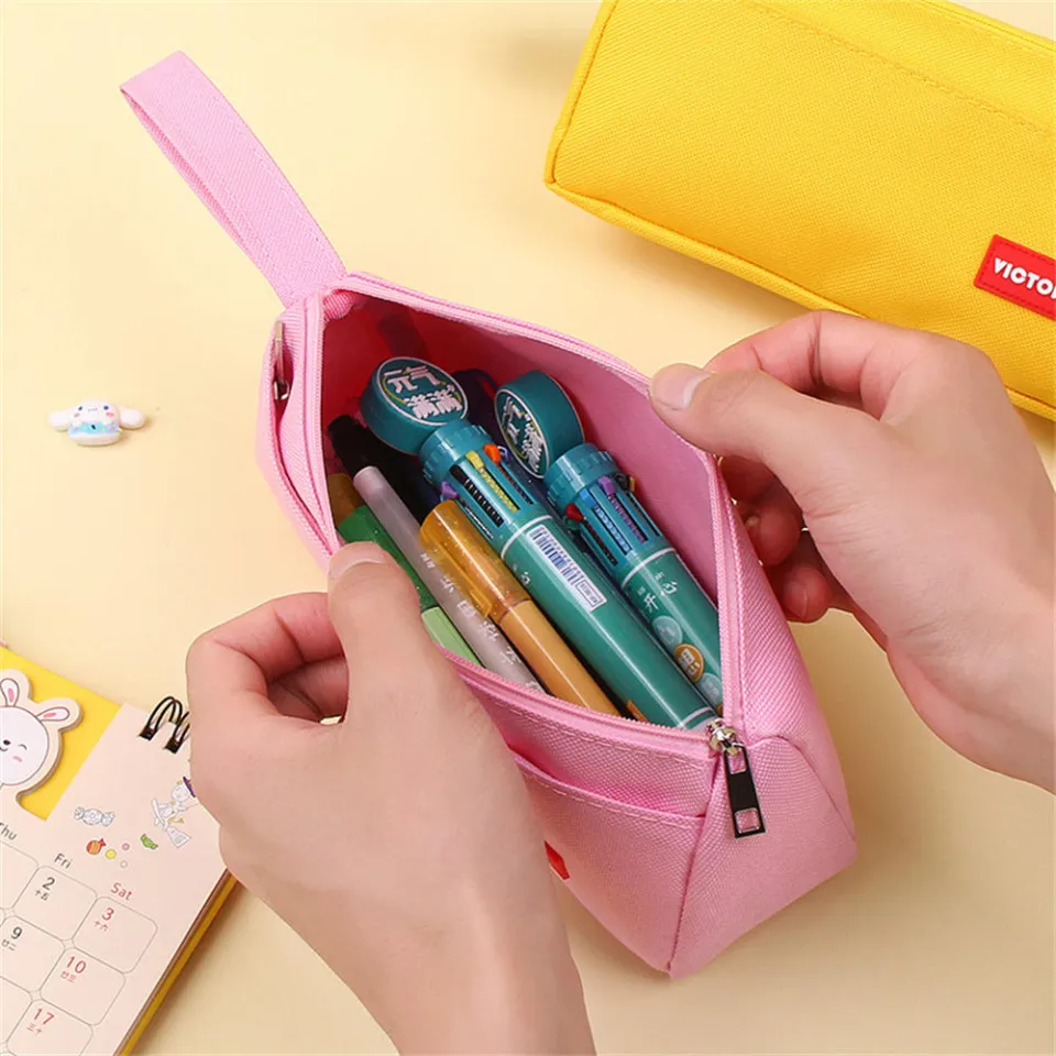 Large Capacity Pencil Bag Design Portable Two-Layer Pen Case