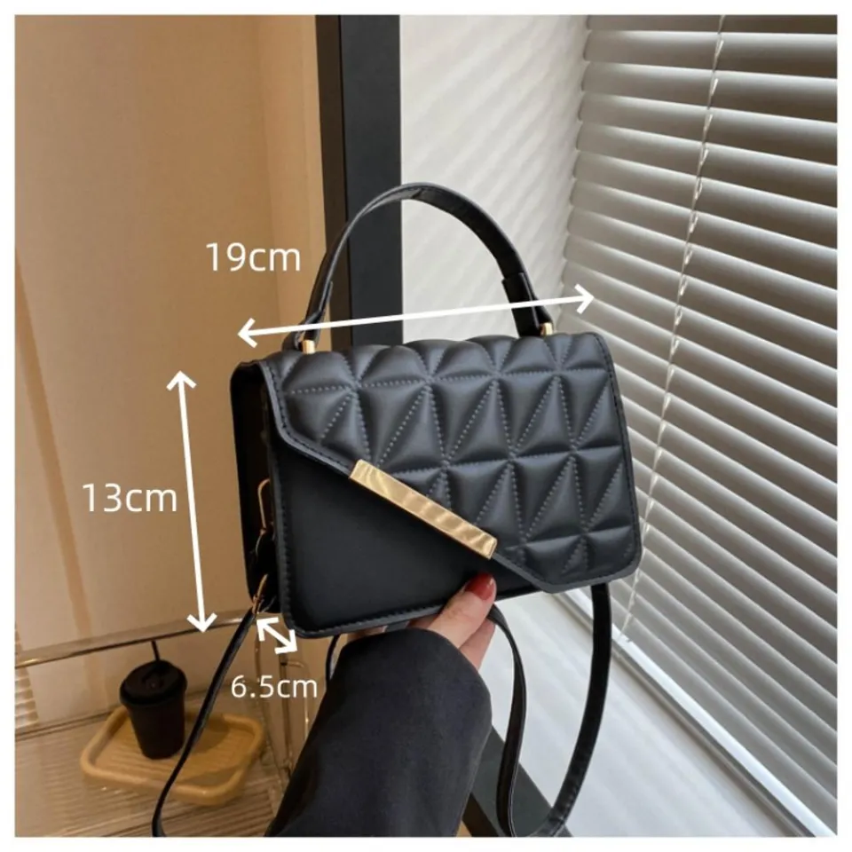 Daily Use Crossbody Bags Casual Style Compact Size Plaid Pattern