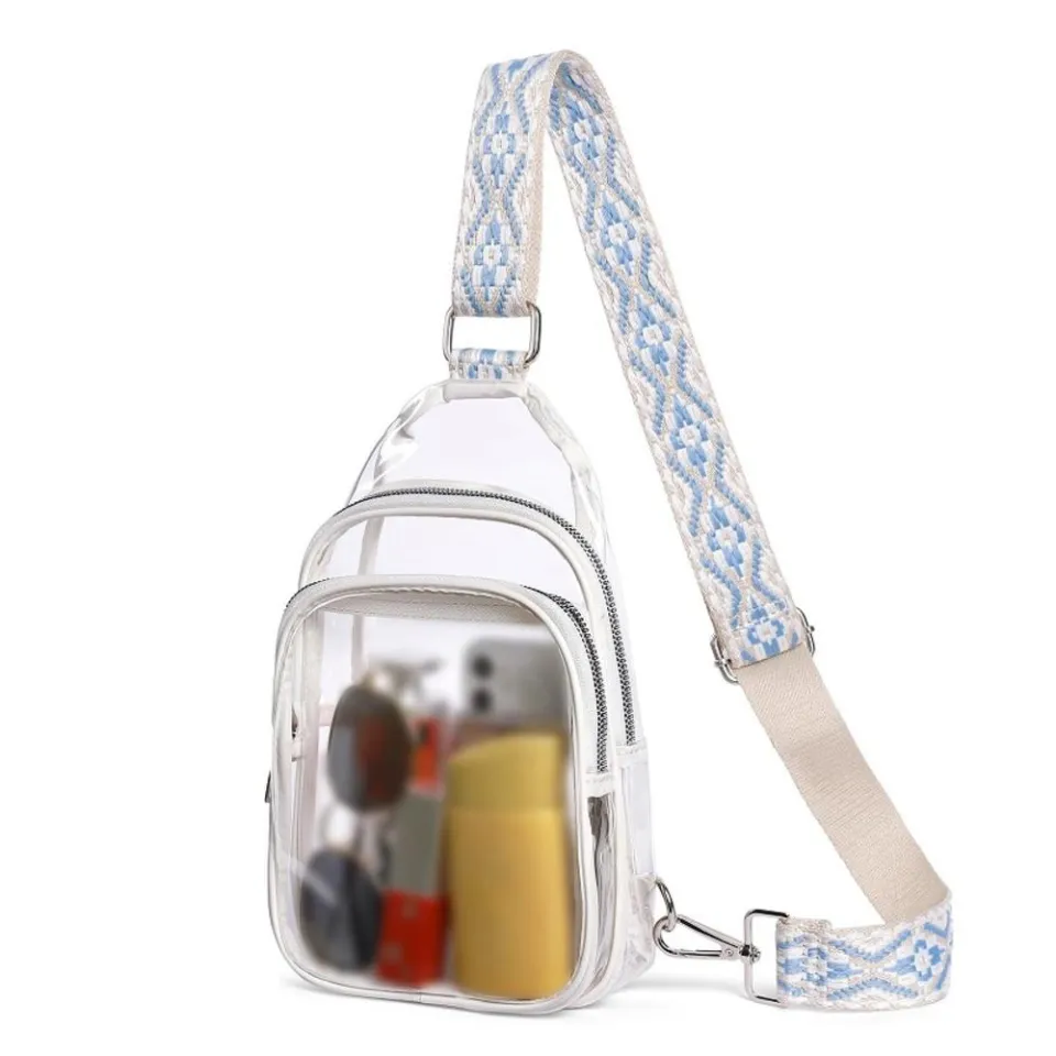 Sealable Sling Bag Lightweight Translucent PVC Material