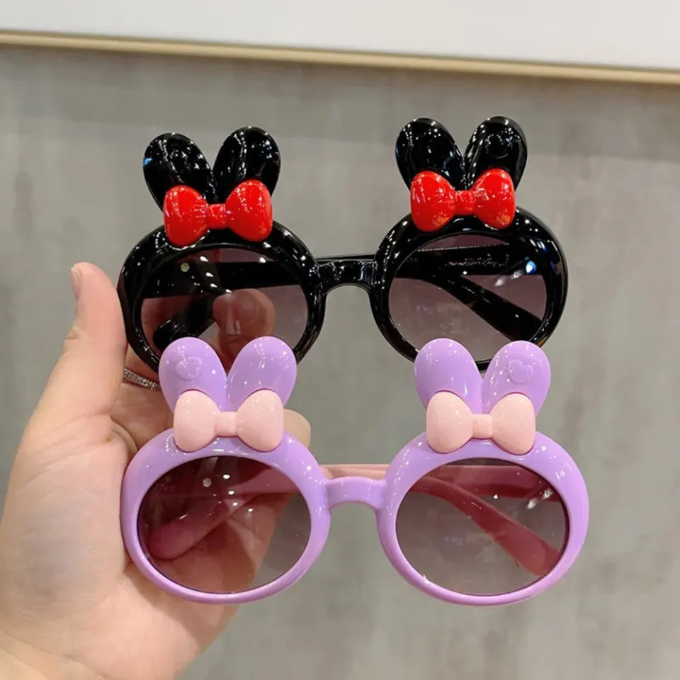 New Children s Rabbit Ears Bow Sunglasses for Kids Girls New Korean Style Baby Cute INS Eyeglasses Fashion Photography Glasses Daraz .bd