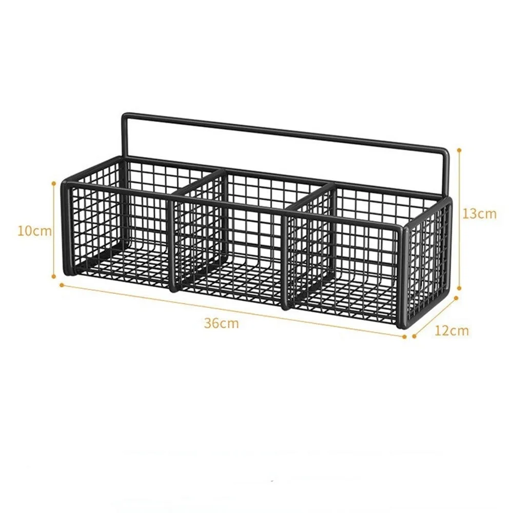 Sturdy Storage Rack Easy Install Non-Perforated Wall Mounted Wall Shelf ...