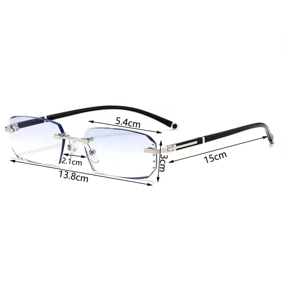 Frameless Presbyopia Glasses High Definition Anti Blue Reading