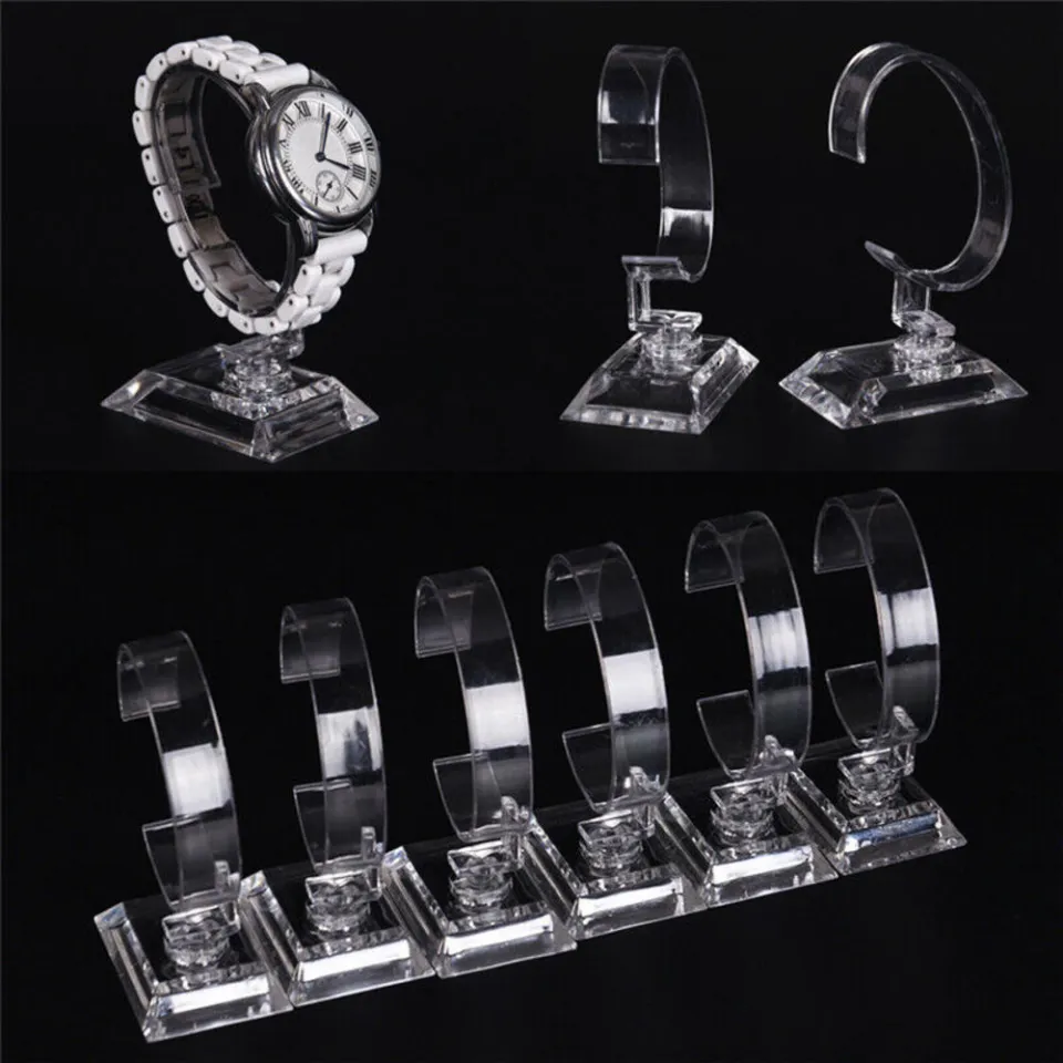 Stable Showcase For Wrist Watches Exhibition Frame For Jewelry Jewelry  Holder Case Transparent Acrylic Display Case Wrist Watch Show Stand