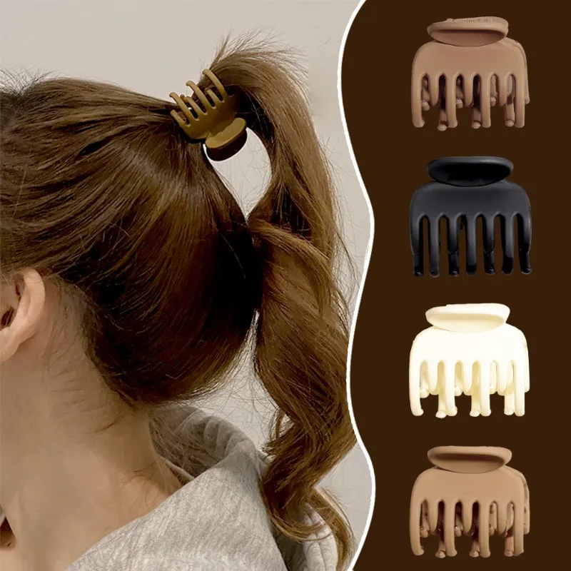 Fashion Anti-Drooping High Ponytail Hair Claw Korea Acrylic