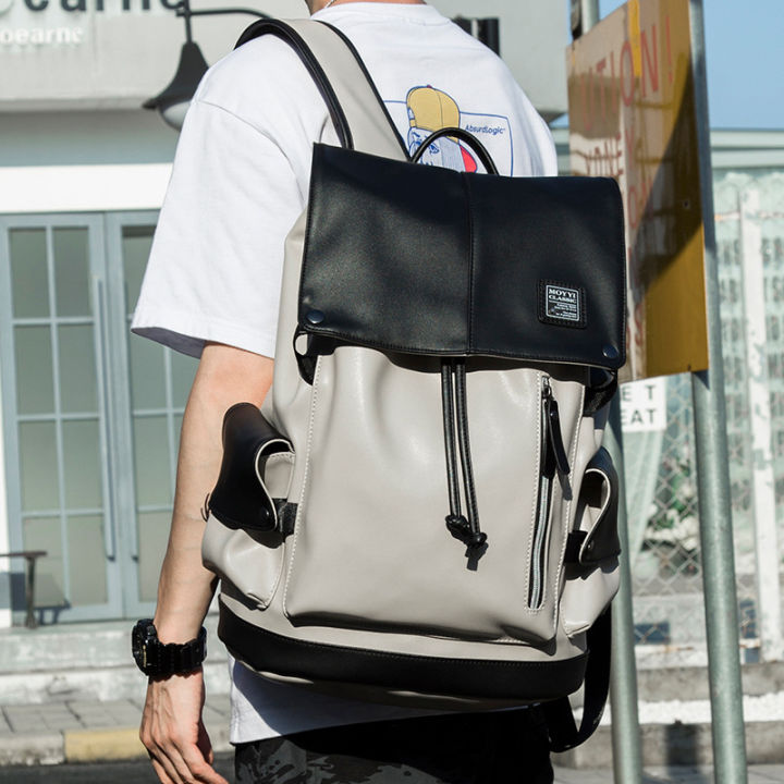 Backpack for men's casual waterproof travel computer bag, Korean version, youth personalized college student backpack, male