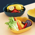 Modern creative living room tray, double layered plastic multifunctional kitchen sink, drainage basket, fruit and vegetable basin for household use. 
