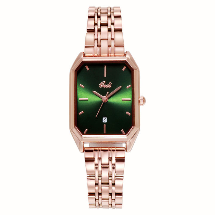 Gedi's%20New%20Korean%20Edition%20Steel%20Red%20Minimalist%20Casual%20Fashion%20Band%20Calendar%20Waterproof%20Women's%20Watch%20-%20Image%205
